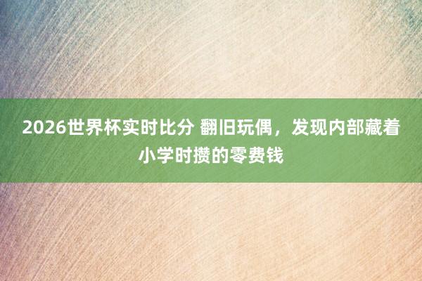 2026世界杯实时比分 翻旧玩偶，发现内部藏着小学时攒的零费钱