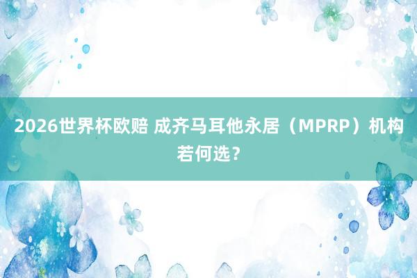 2026世界杯欧赔 成齐马耳他永居(MPRP)机构若何选?