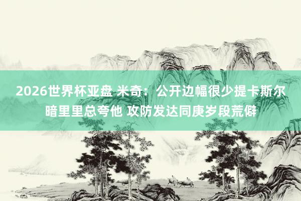 2026世界杯亚盘 米奇：公开边幅很少提卡斯尔暗里里总夸他 攻防发达同庚岁段荒僻