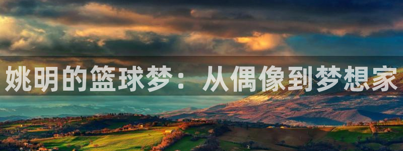 ac米兰体育：姚明的篮球梦：从偶像到梦想家